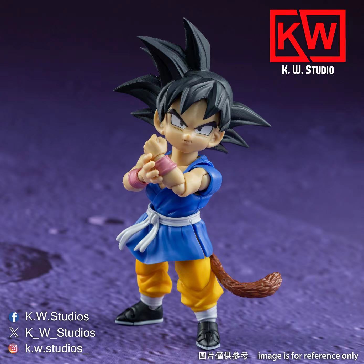 KW Studio KW004 Super Saiyan 3 Son Goku GT Head Set Upgrade Parts
