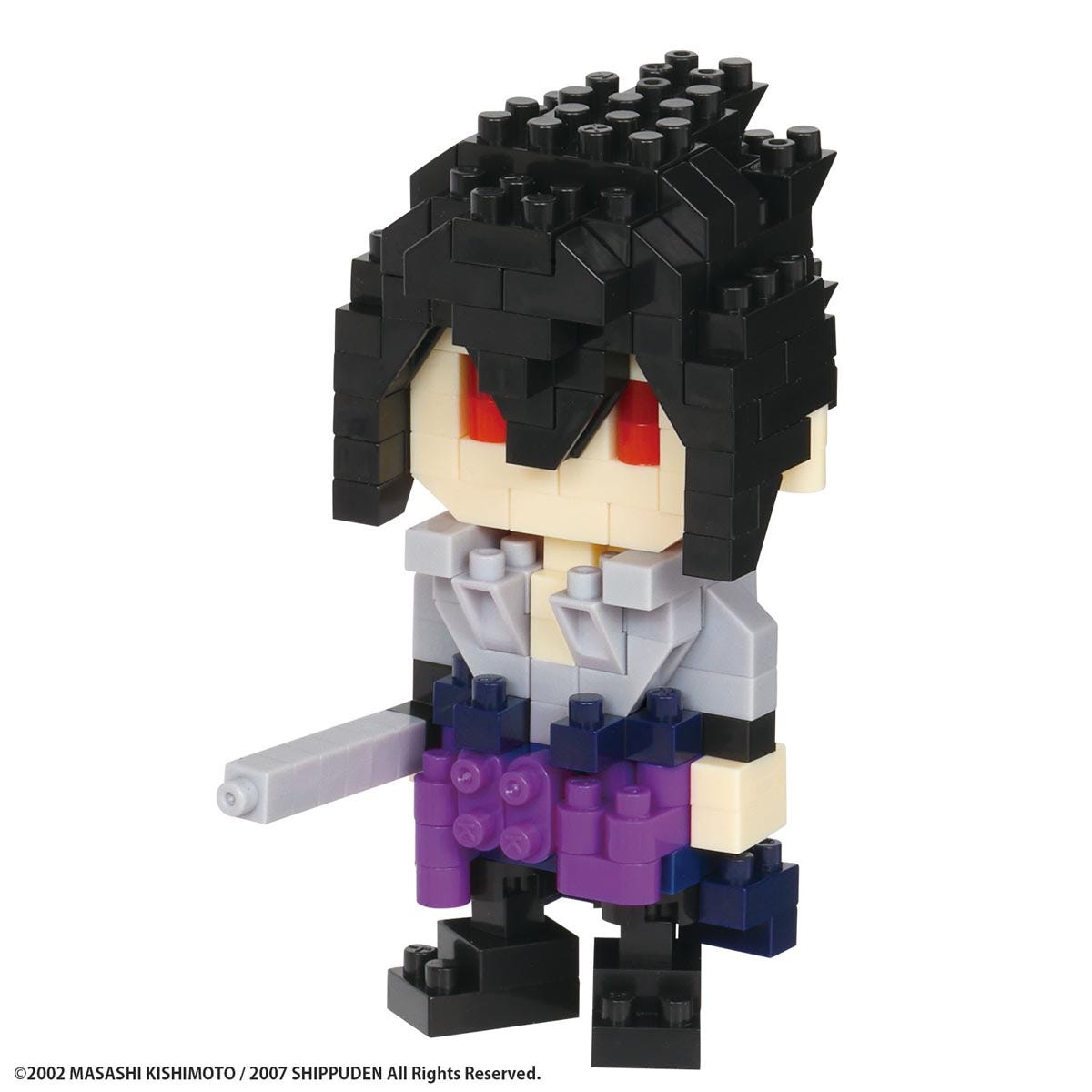 Nanoblock Naruto Shippuden Sasuke Uchiha Building Kit - 200 Pieces