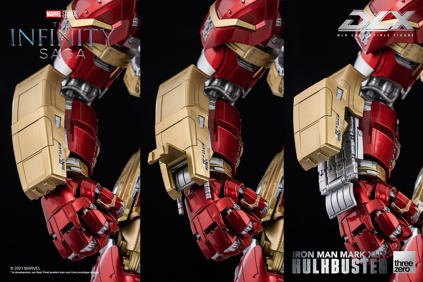 DLX Infinity Saga Die - Cast Iron Man Mark 44 Hulkbuster Armor with LED Lights