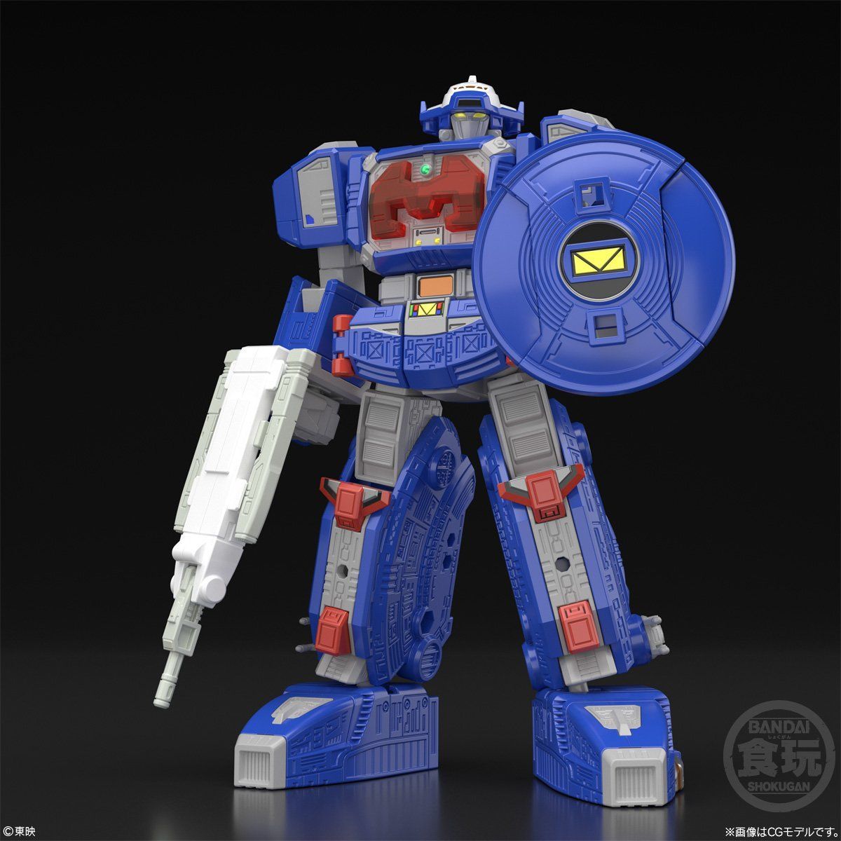 Super Miniature Plastic Model Galaxy Mega and Delta Mega Transformable Mecha Set