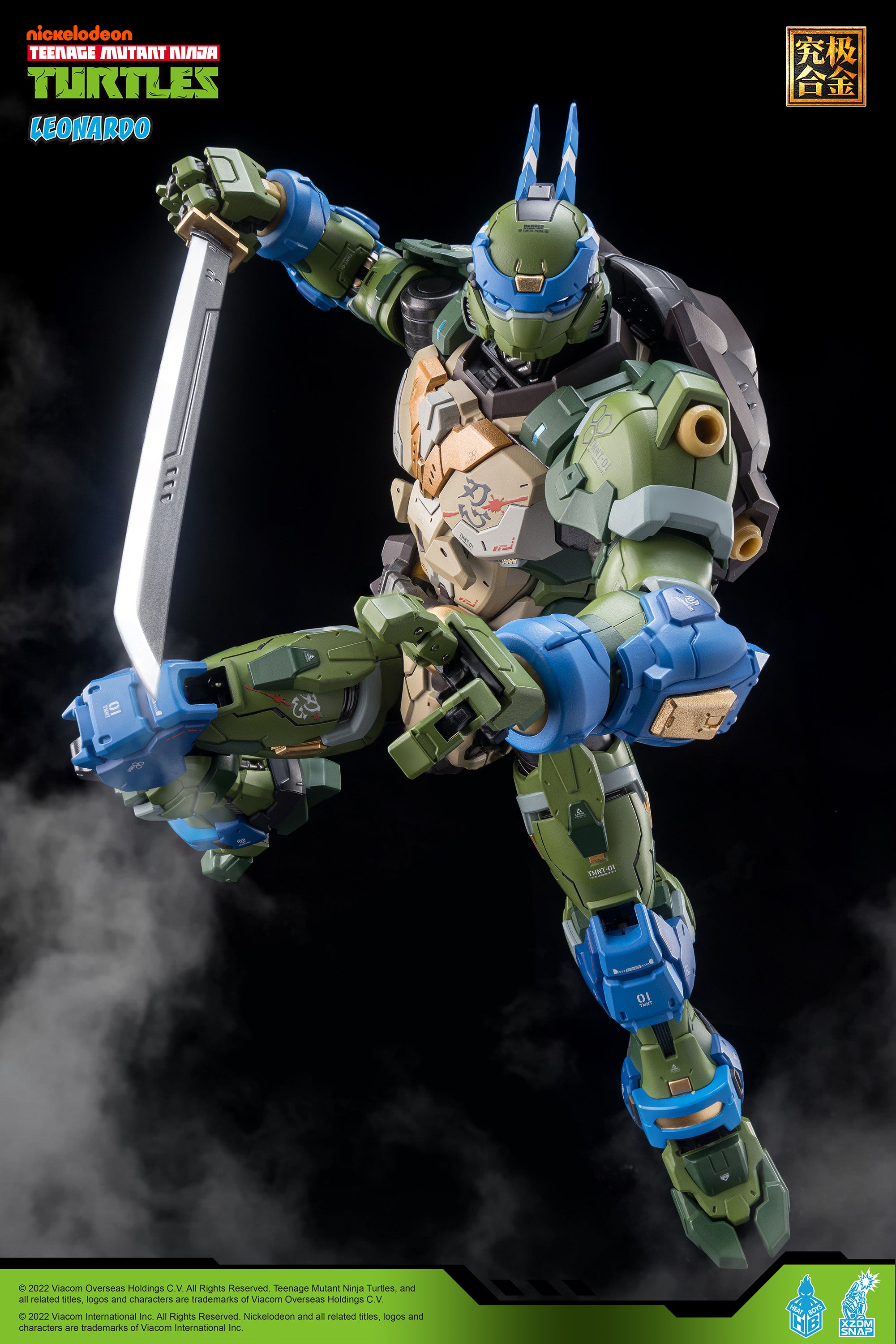 Heatboys Officially Licensed Teenage Mutant Ninja Turtles Mecha Action Figure - Leonardo HB0012
