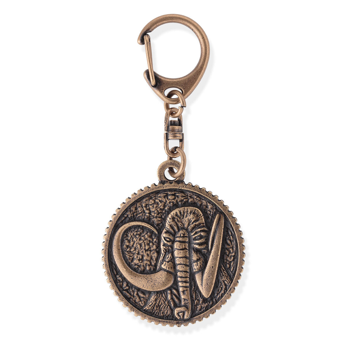 Brass - Plated Zyuranger Beast Guardian Medal Keychain Charms
