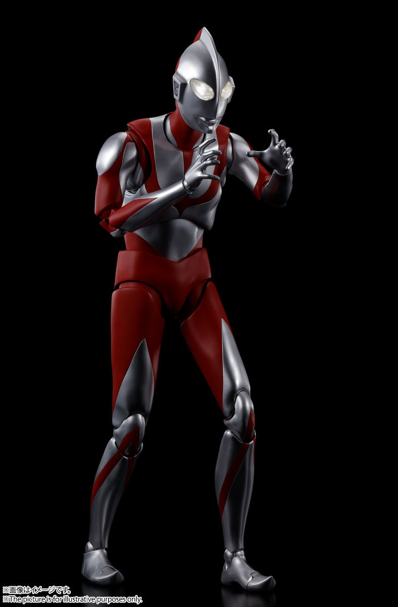DYNACTION 16-Inch Shin Ultraman Figure with Light - Emitting Eyes and Die - Cast Parts