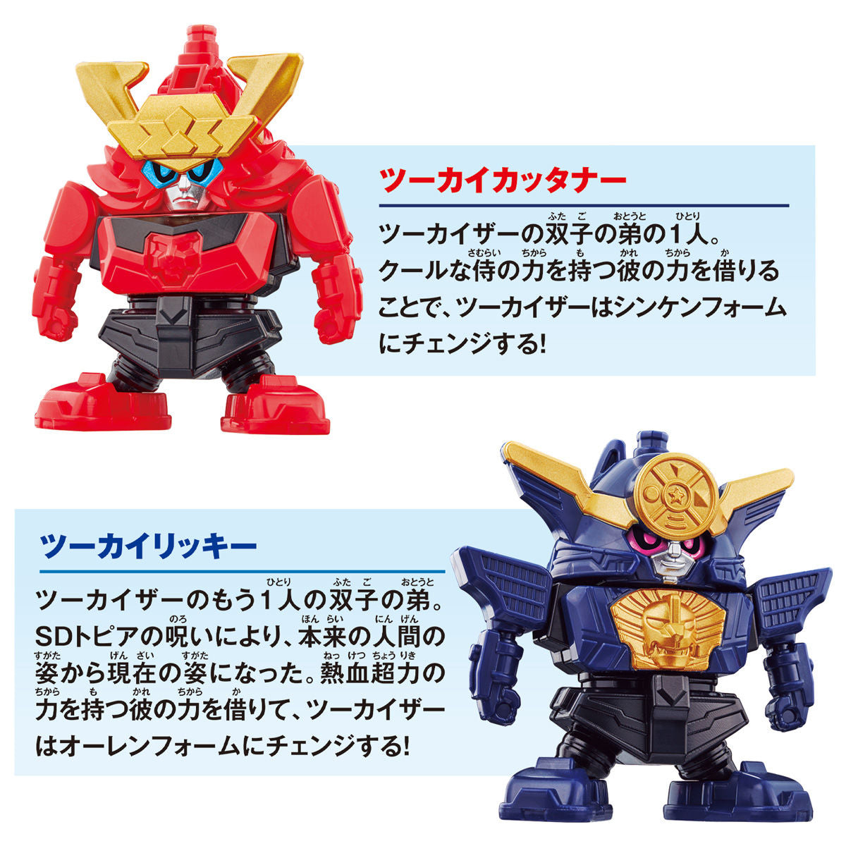 DX TwoKaiOh Rikki and Cuttaner Mecha Toy Set