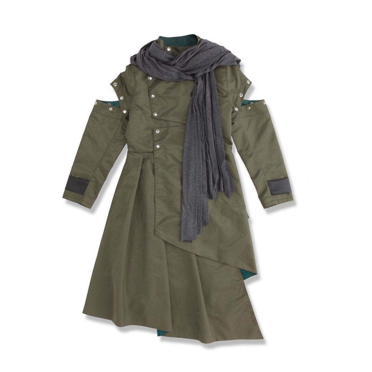 Woz Cosplay Set: Coat and Scarf in Japanese Sizes S, M, L