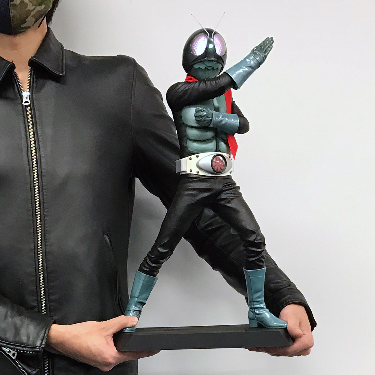 Amazing Illuminated Leather Statue of Masked Rider Ichigo
