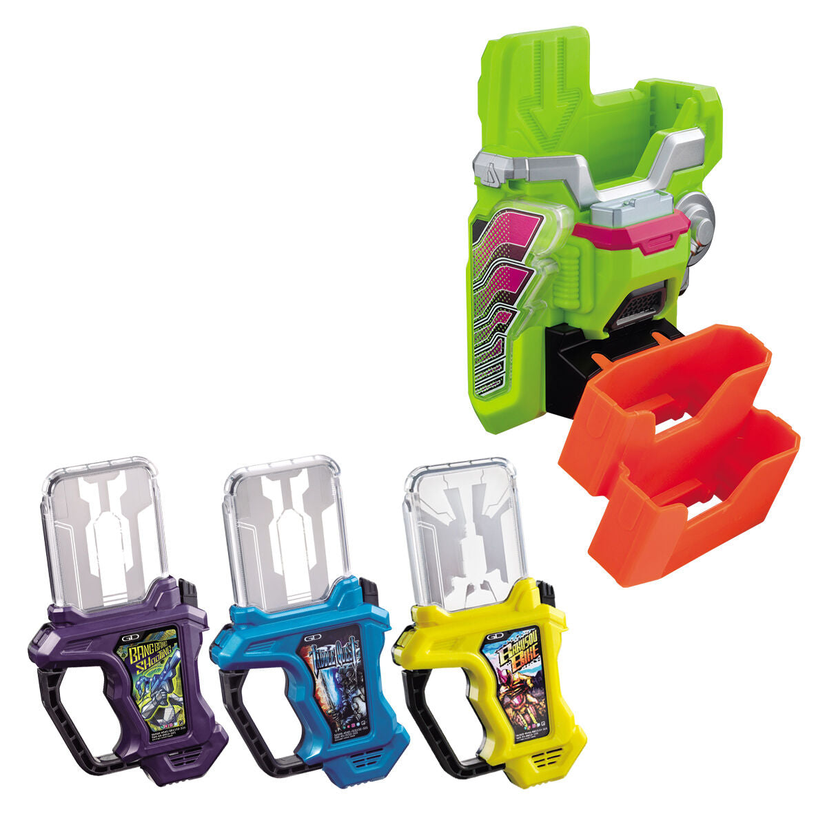 Top - Quality DX 3 Rider Gashat and Kimewaza Slot Holder Combo Set