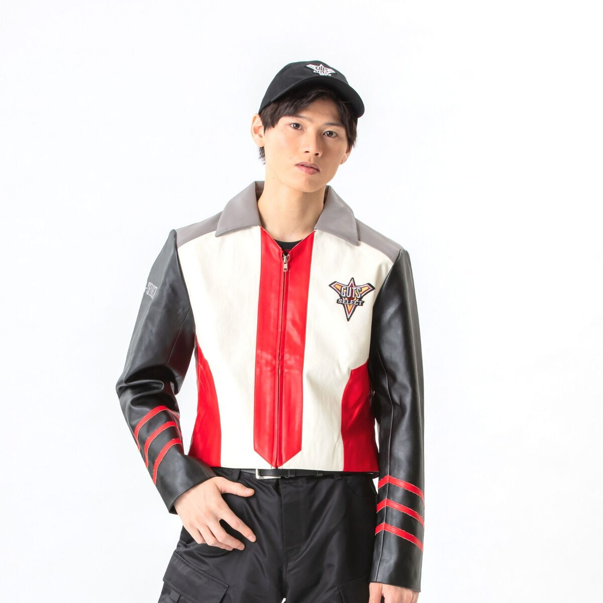 DX Ultraman Cosmos Luna Mode GUTS Hyper Key Toy along with GUTS Select Member Hat and Shirt