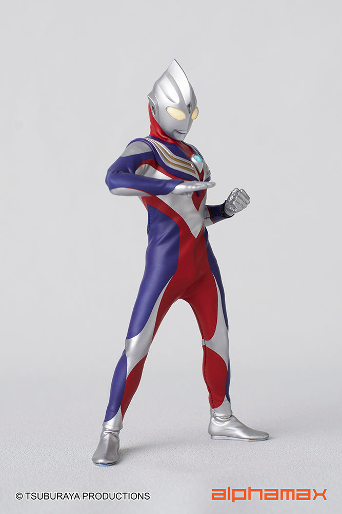 Alphamax 6.5 - inch Fully - Posable Ultraman Tiga Action Figure with Hidden Joints