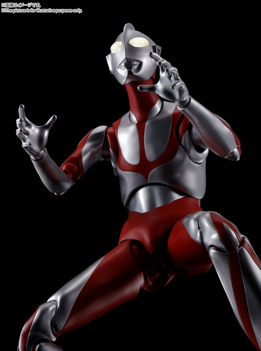 DYNACTION 16-Inch Shin Ultraman Figure with Light - Emitting Eyes and Die - Cast Parts