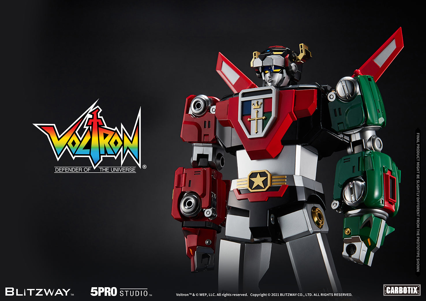 Blitzway High - Quality Collectible Carbotix Voltron Figure from Voltron Anime Series
