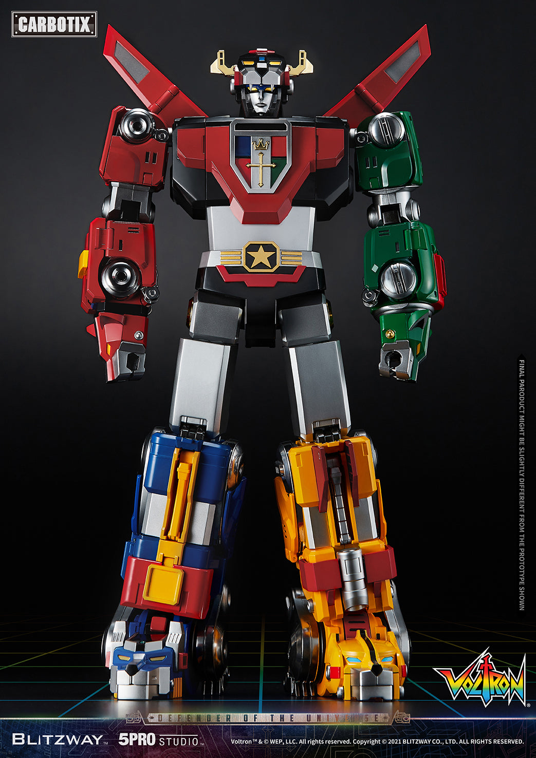 Blitzway High - Quality Collectible Carbotix Voltron Figure from Voltron Anime Series