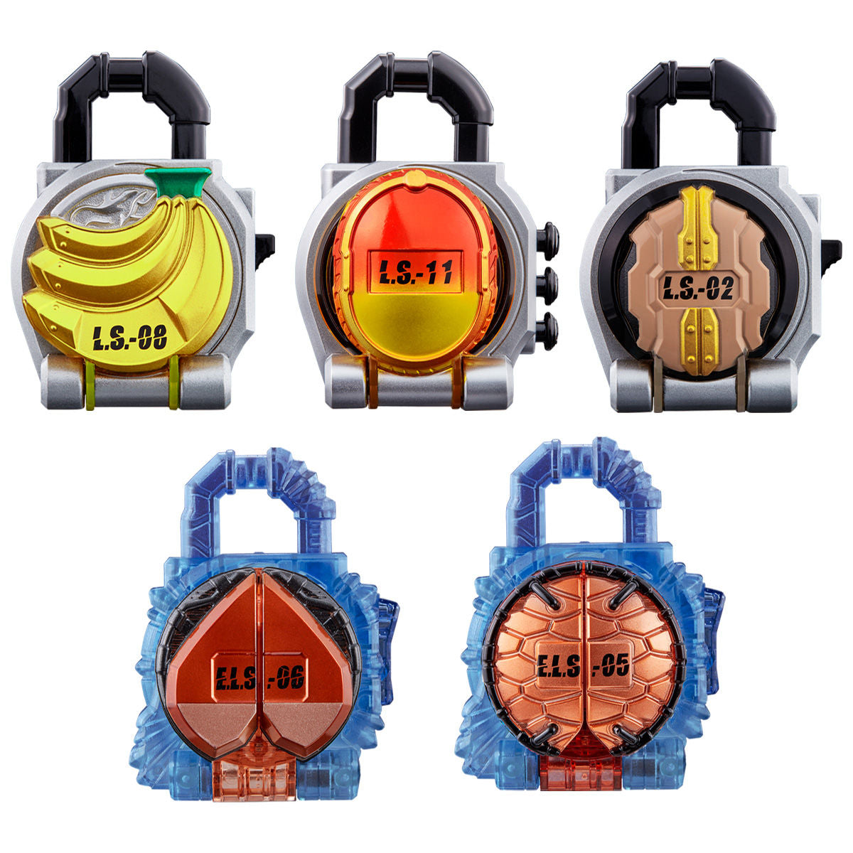 Complete CSM Team Baron Lock Seed Set with Multiple Faceplates for CSM Sengoku Driver
