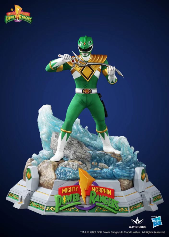 WayStudios Collectible 1/4 Scale Statue of the Mighty Morphin Green Ranger from the Popular Series