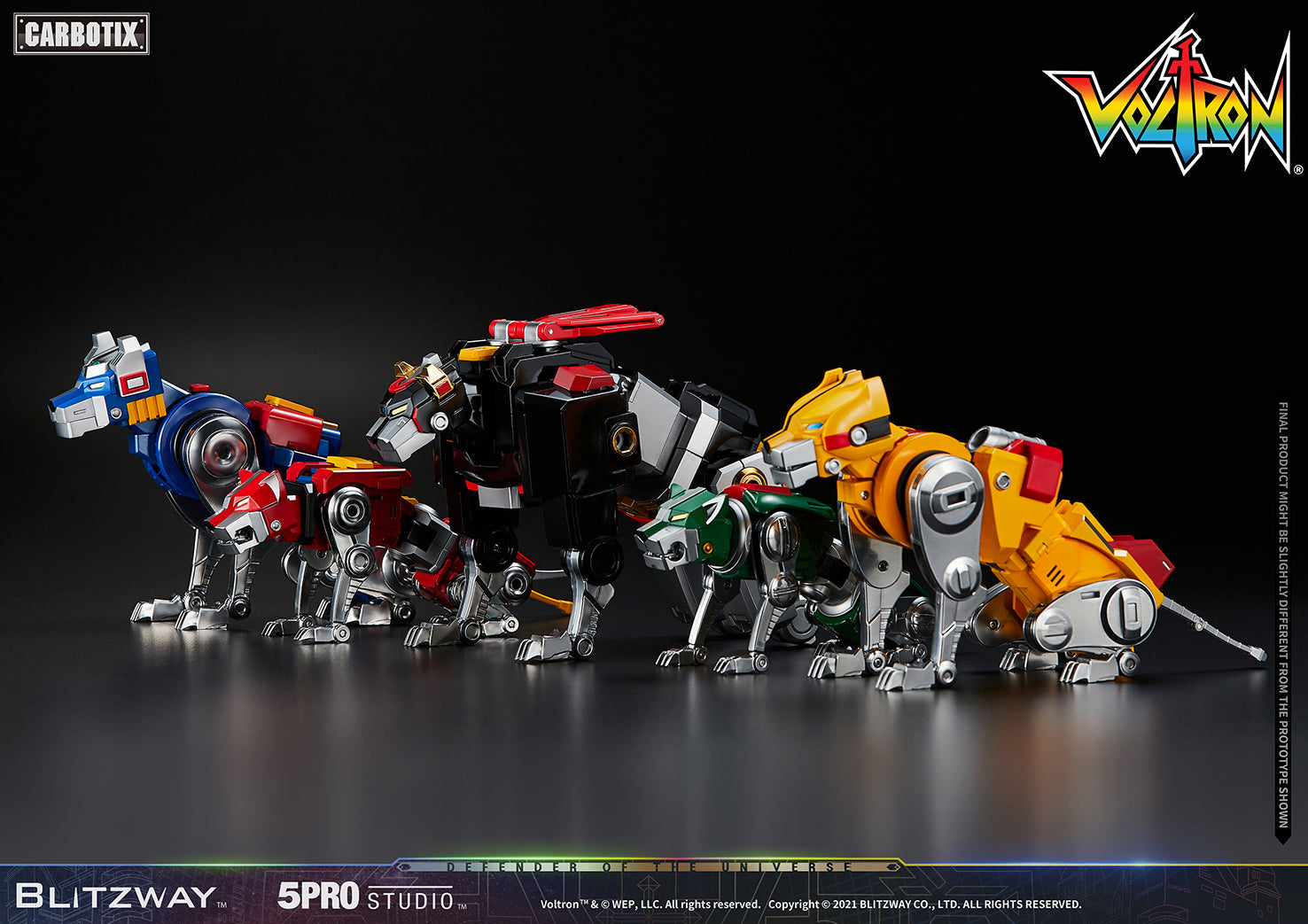 Blitzway High - Quality Collectible Carbotix Voltron Figure from Voltron Anime Series