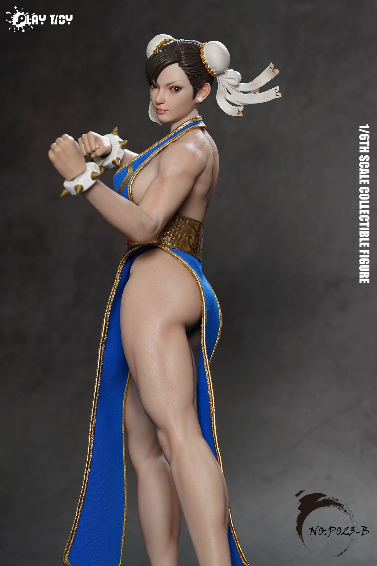Pre - order Playtoy P023B Blue Chun - Li 2.0 Female Action Figure