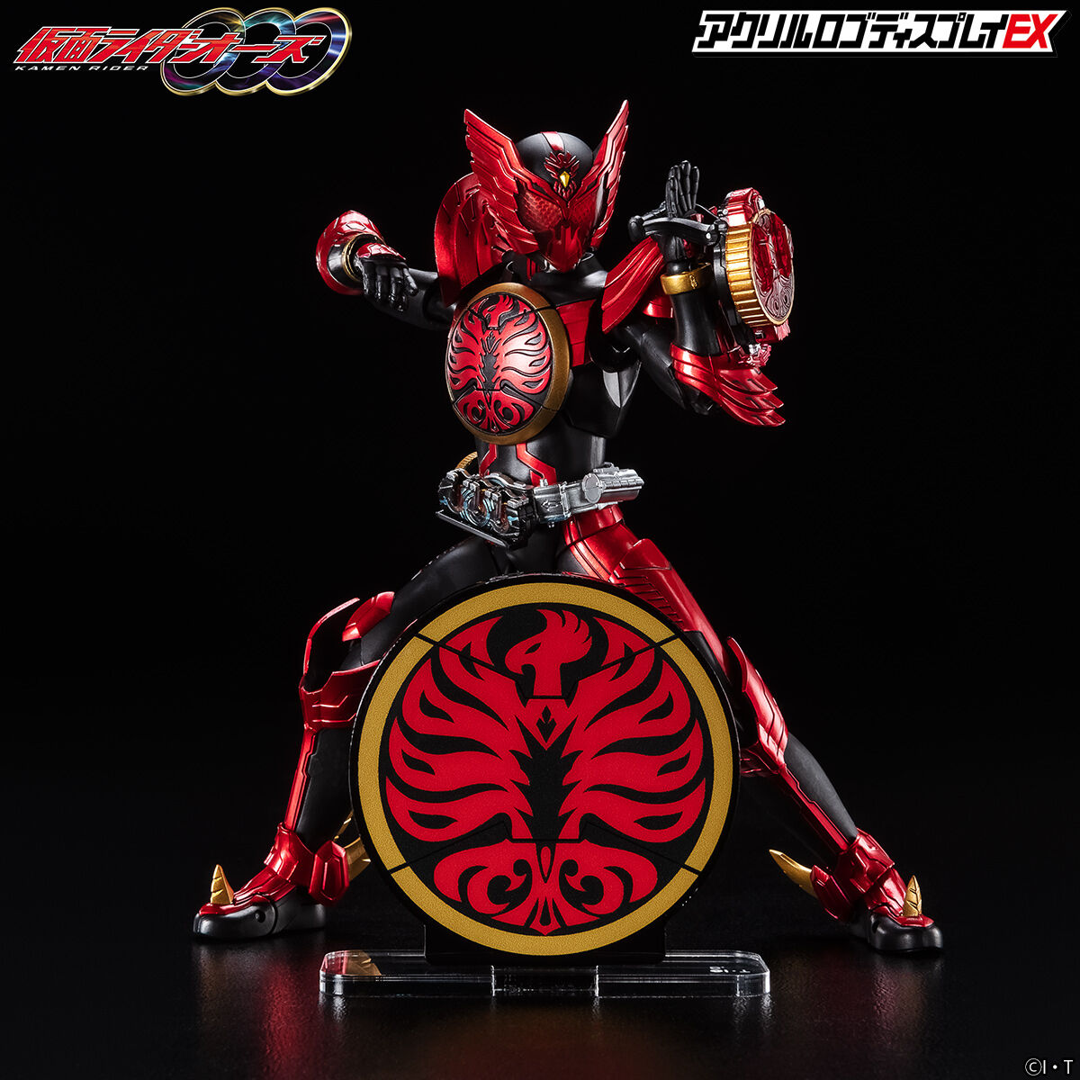 Acrylic Display Mark for Kamen Rider OOO Tajadol Combo Figures