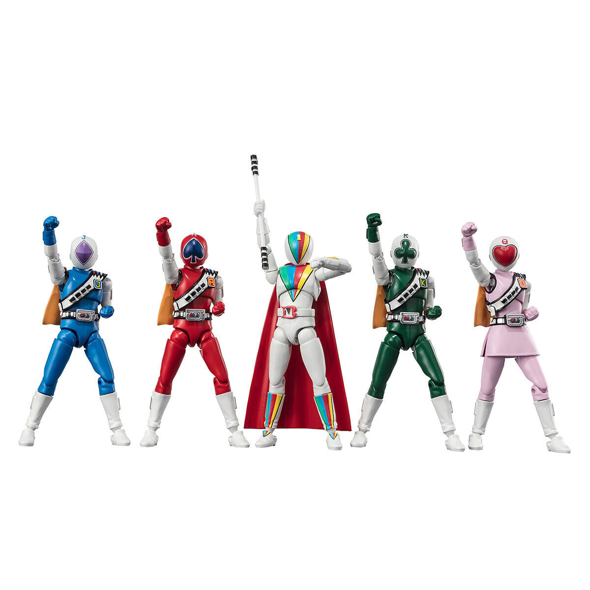 SHODO SUPER JAKQ Dengekitai Set with All 5 Approx. 4.5-Inch Figures