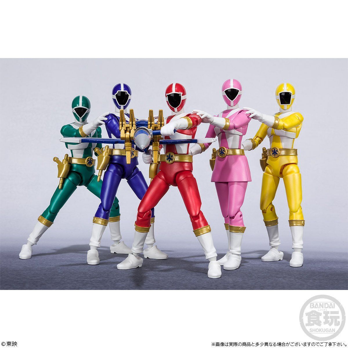 Shodo Super Rescue Team - Kyukyu Sentai GoGo V Action Figures