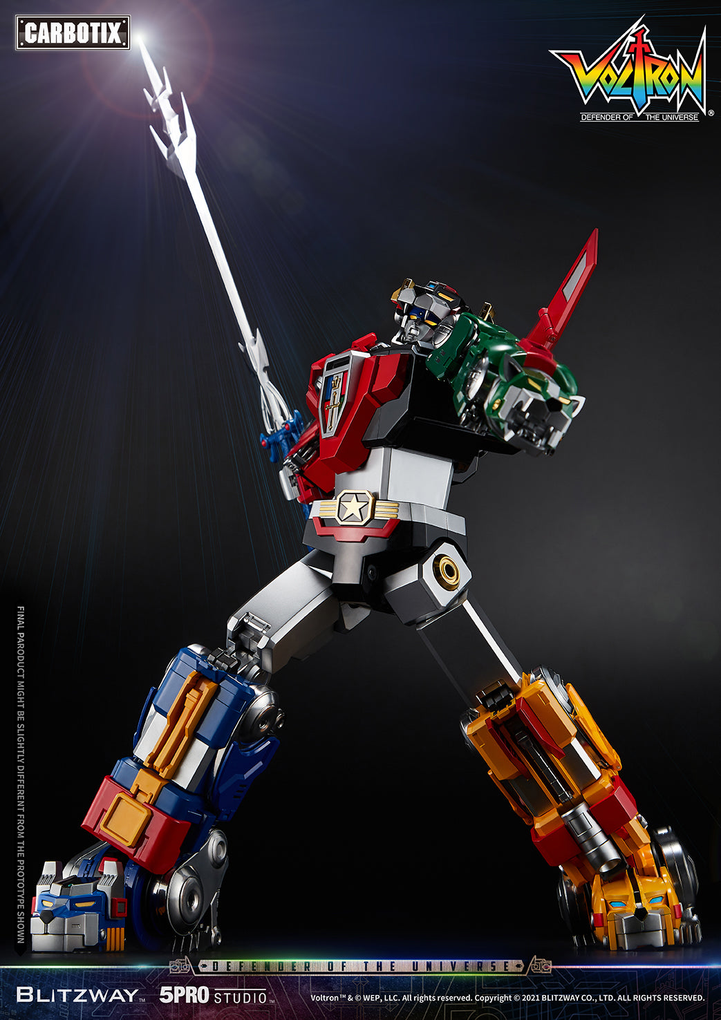 Blitzway High - Quality Collectible Carbotix Voltron Figure from Voltron Anime Series