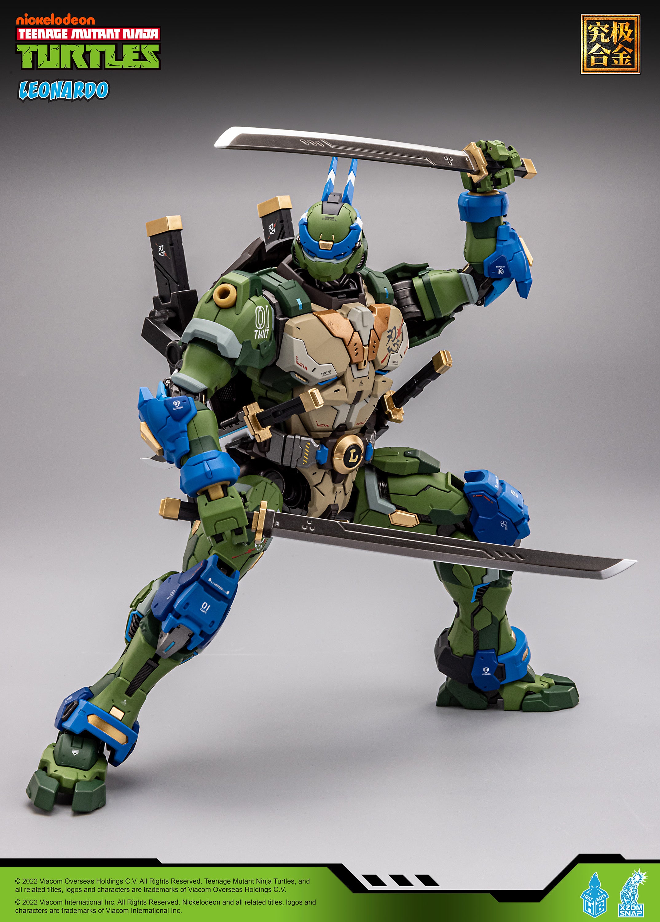 Heatboys Officially Licensed Teenage Mutant Ninja Turtles Mecha Action Figure - Leonardo HB0012