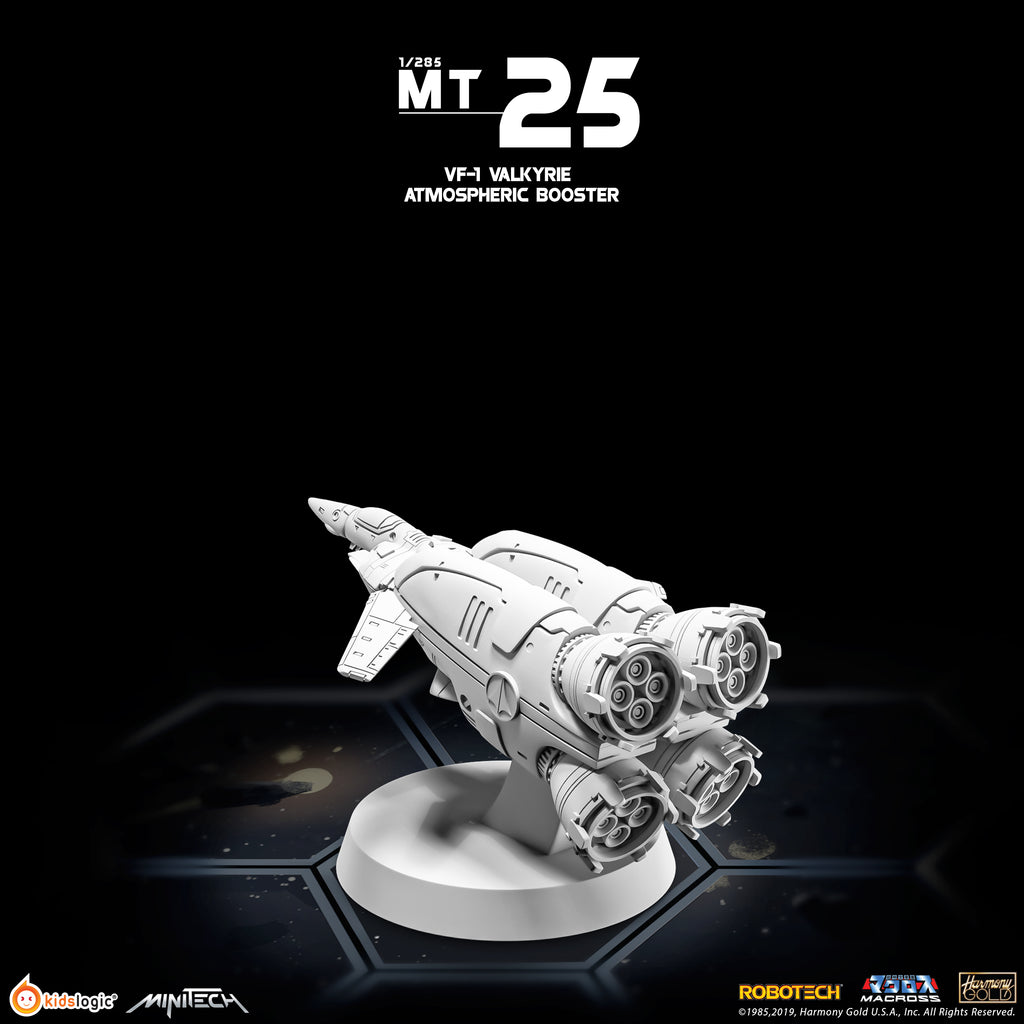 Miniature Collectible Minitech MT25 Veritech VF - 1 Valkyrie Atmospheric Booster Model