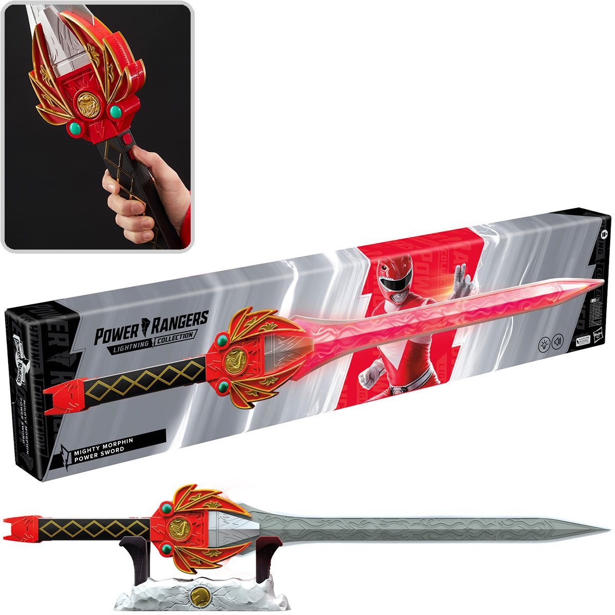 Hasbro's Lightning Collection Action Figure Accessory - Mighty Morphin Red Ranger Power Sword