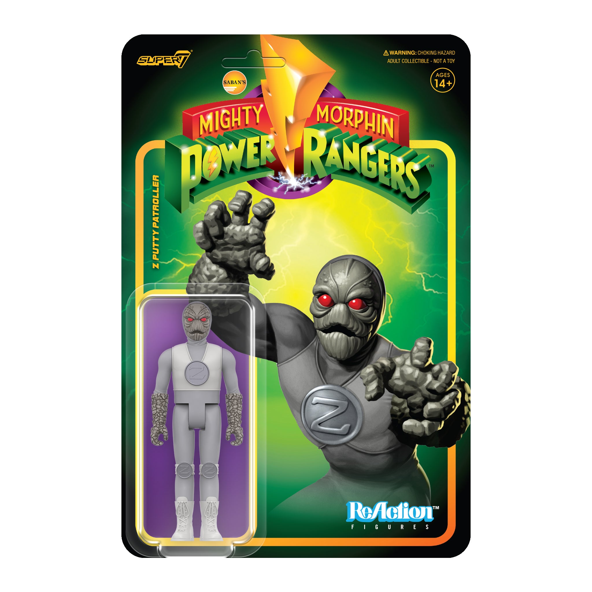 Wave 4 Power Rangers ReAction Figure - Z Putty Patroller Toy