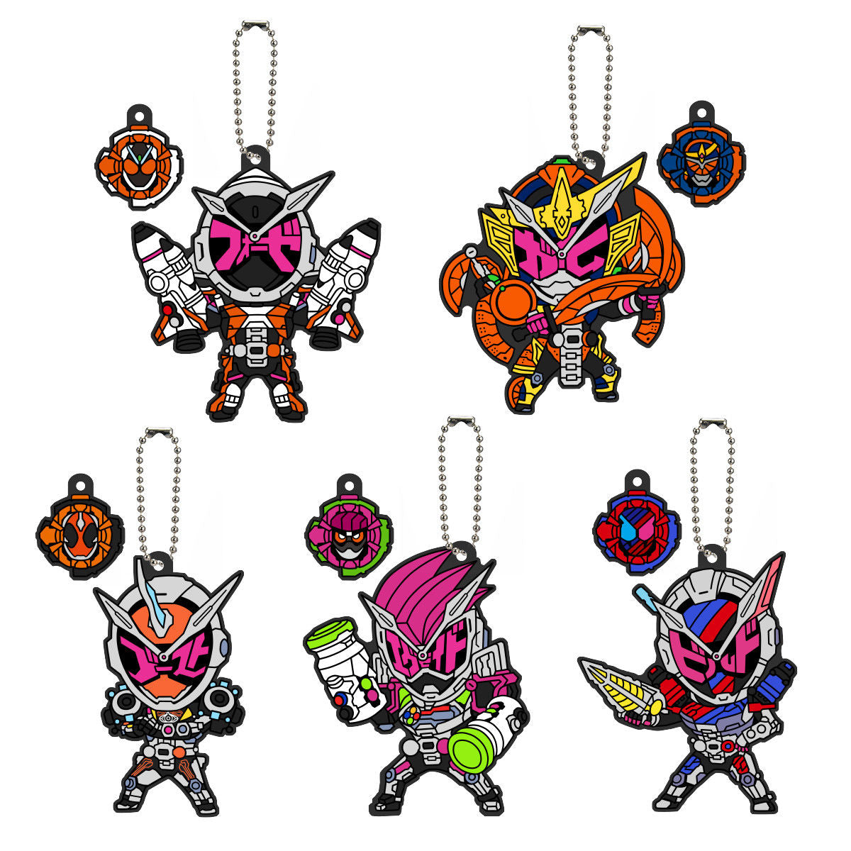 Special Set of Zi - O Rubber Mascot for Collectors