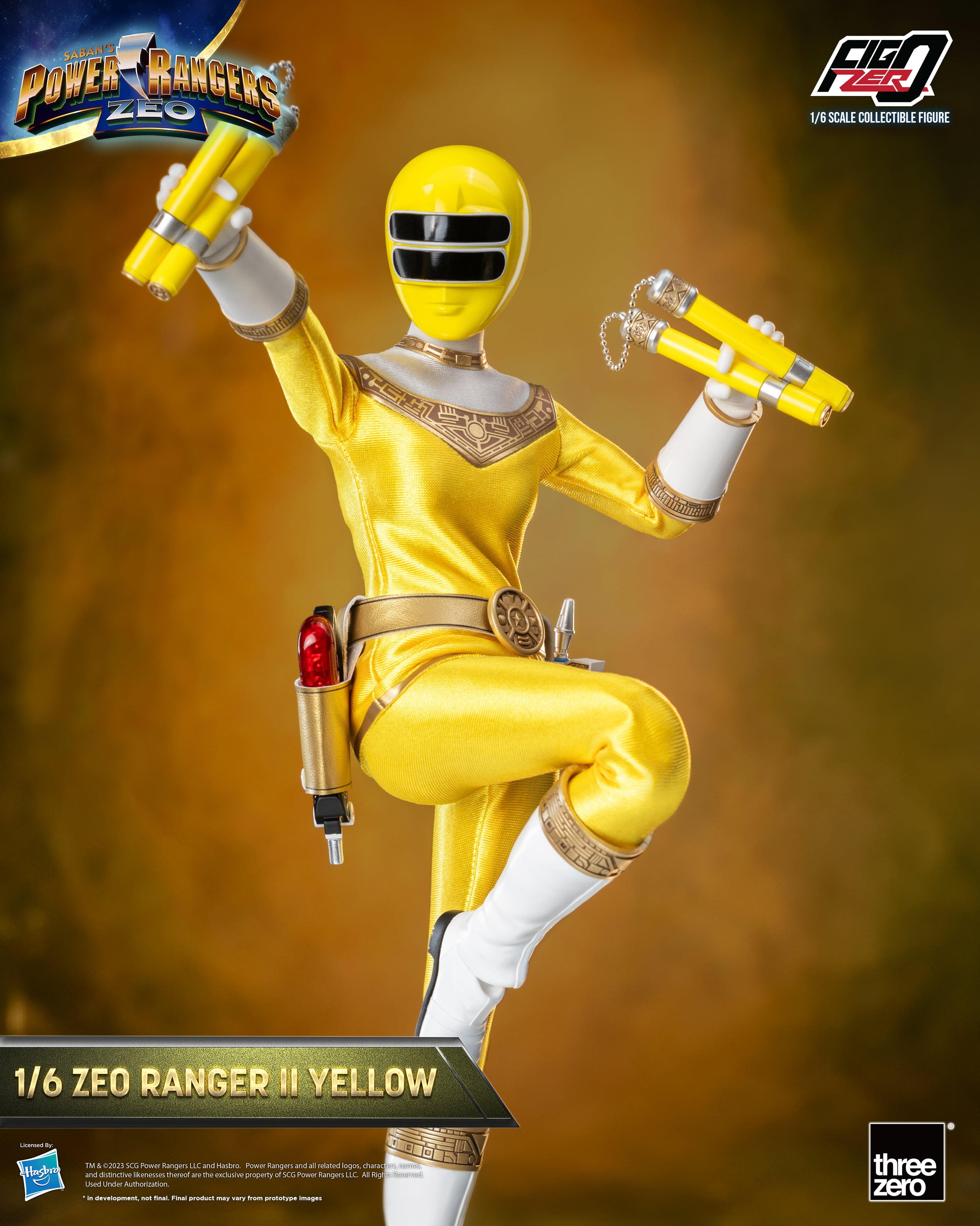 FigZero 1/6 Scale Highly Detailed Zeo Ranger II Yellow Collectible Figure