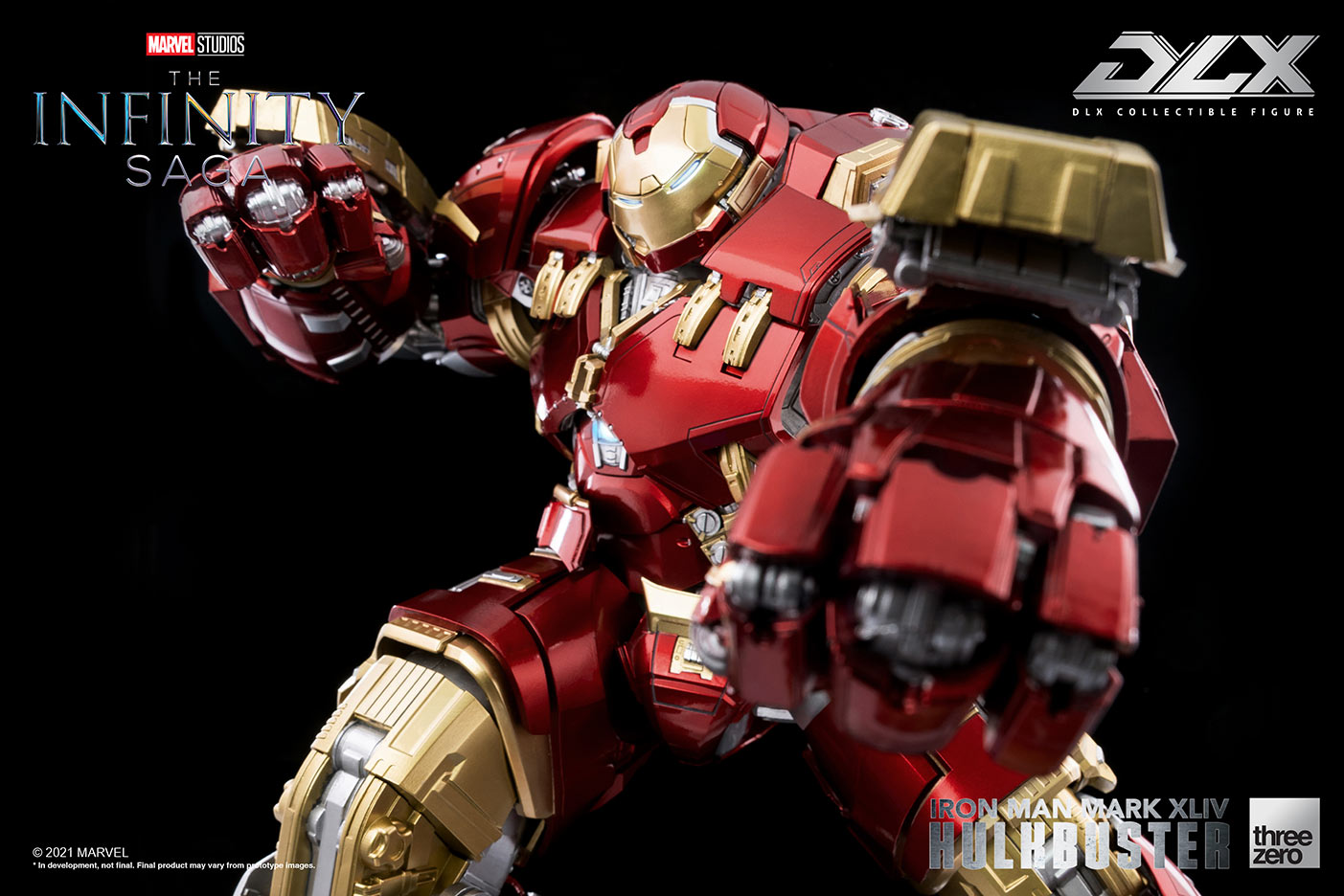 DLX Infinity Saga Die - Cast Iron Man Mark 44 Hulkbuster Armor with LED Lights