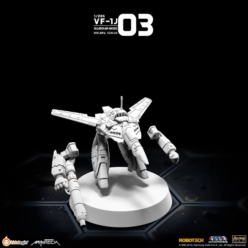 Miniature Collectible Model - Minitech MT03 Valkyrie VF1J Guardian Mode (Hikaru Version)