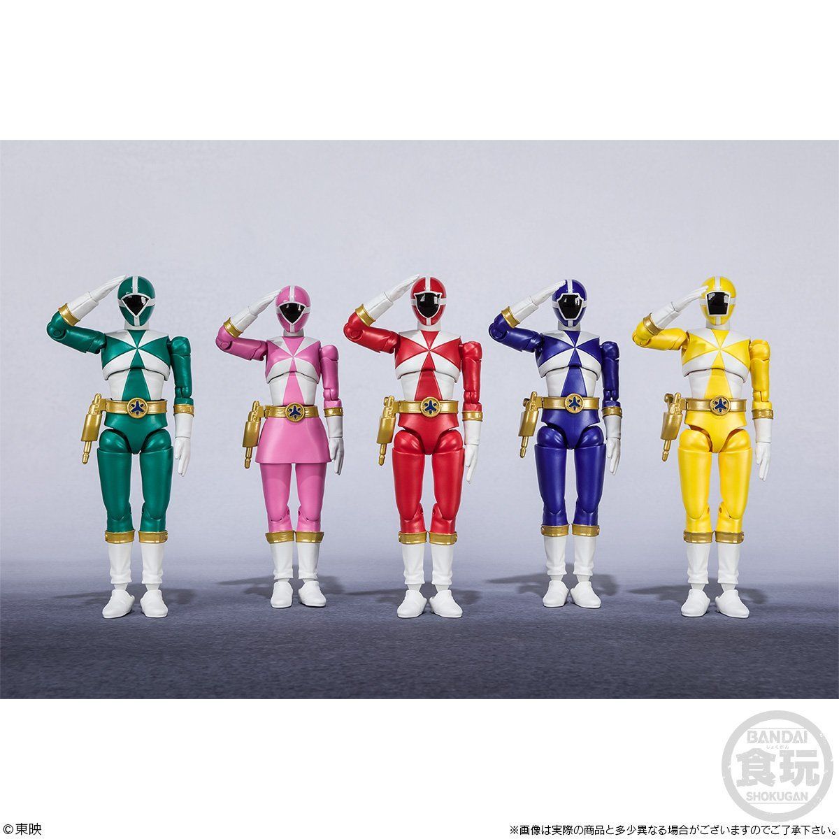 Shodo Super Rescue Team - Kyukyu Sentai GoGo V Action Figures