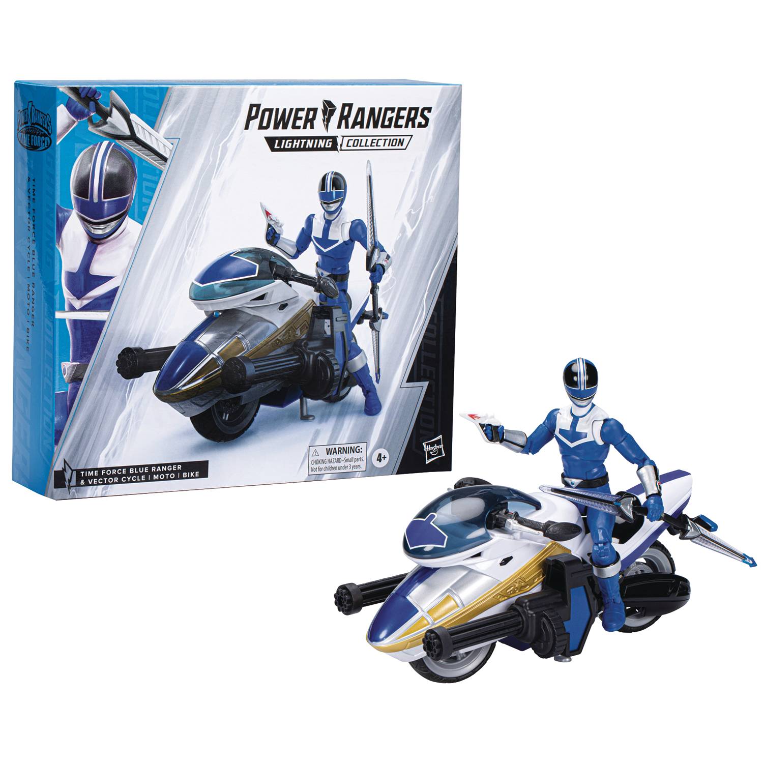 DLX Lightning Collection: Time Force Blue Ranger 6 - inch Figure with Cycle