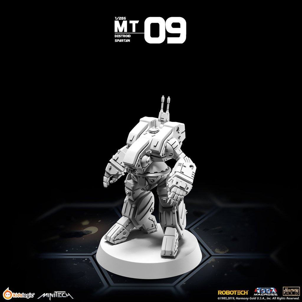 Miniature Collectible Minitech MT09 Destroid Spartan Model from Macross/Robotech Series