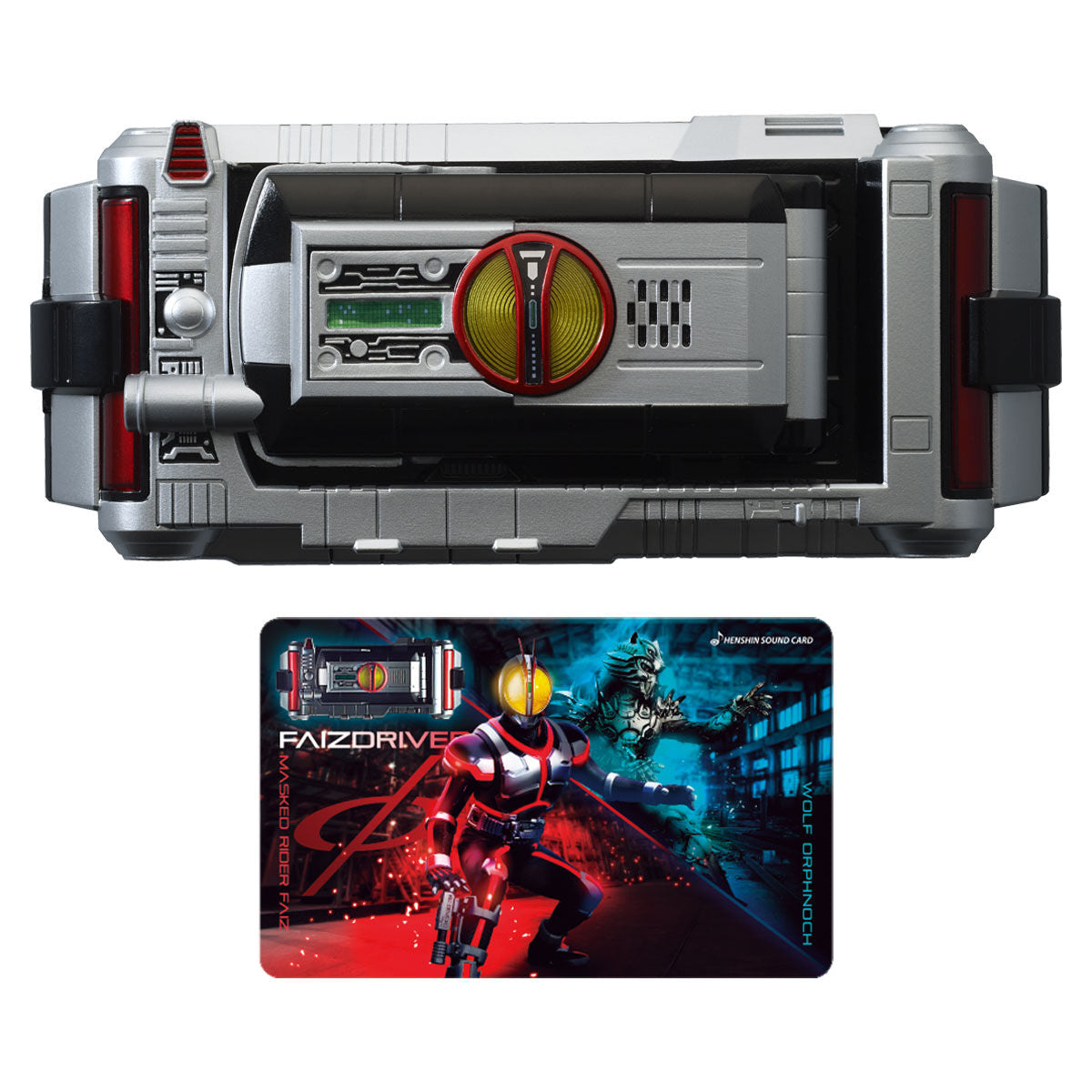 Kamen Rider Faiz Driver Inspired Mobile Phone Henshin Action Case with Faiz Henshin Sound Card