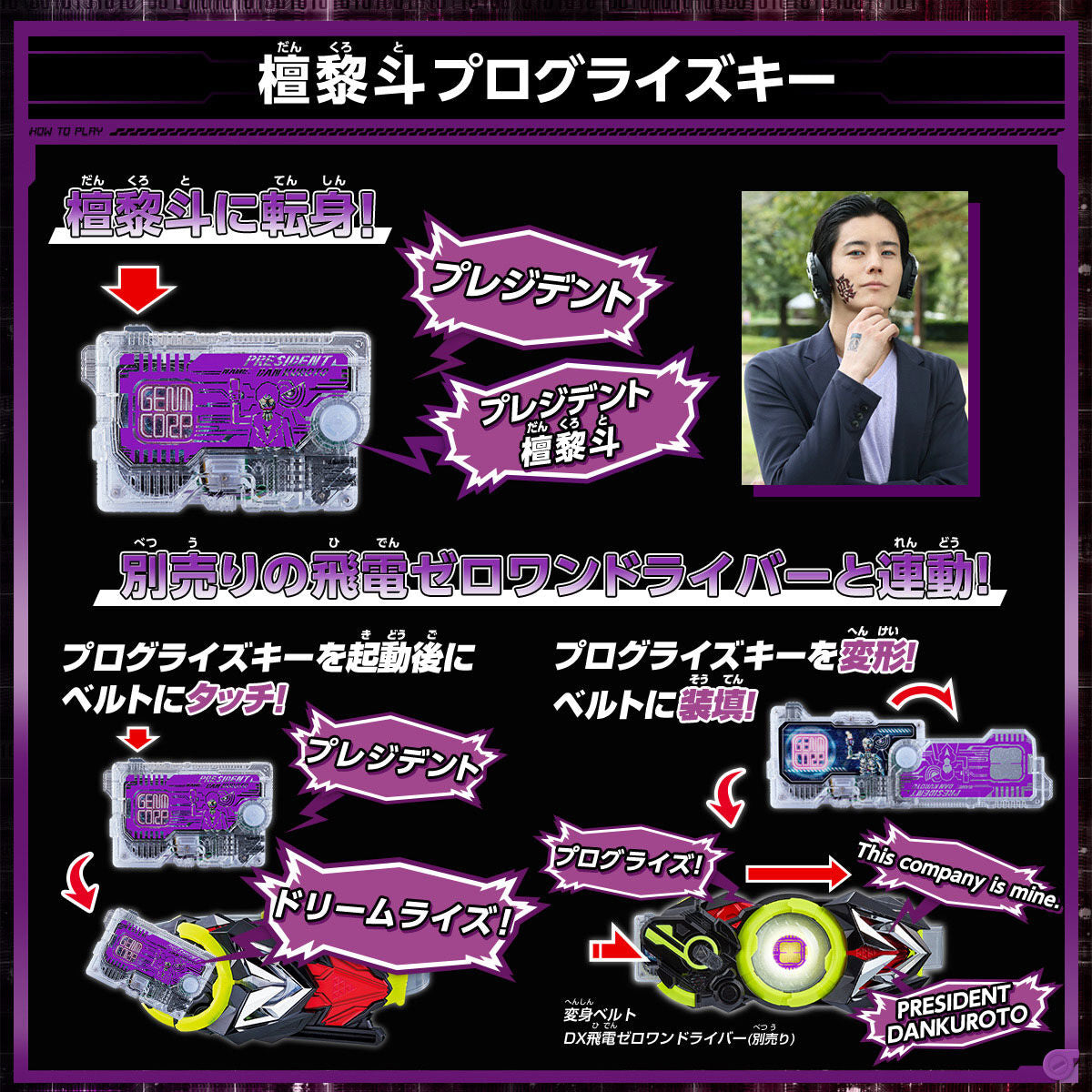 DX GENM Musou Gashat, Thousand Ark & Dan Kuroto's Progrise Key Set