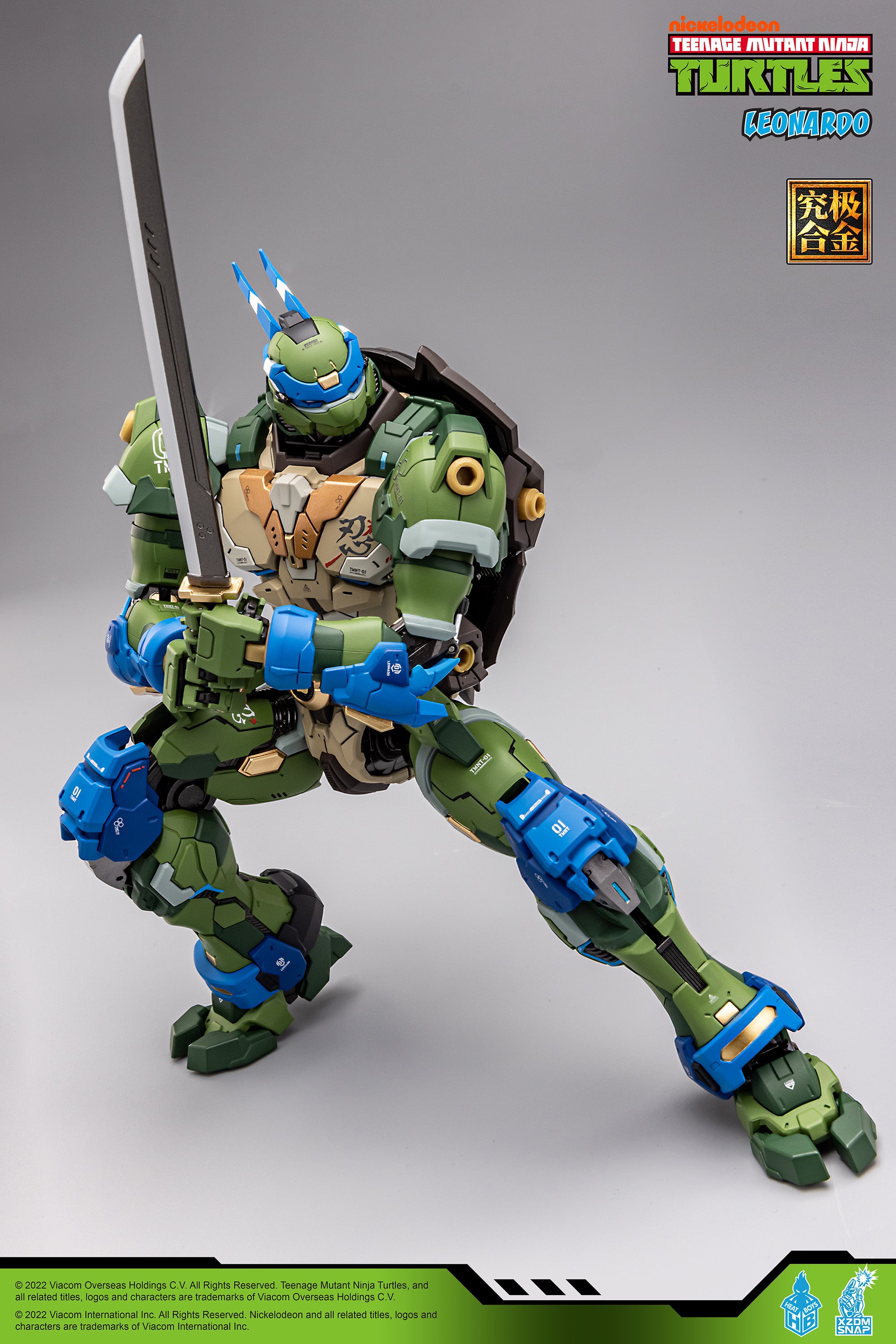 Heatboys Officially Licensed Teenage Mutant Ninja Turtles Mecha Action Figure - Leonardo HB0012