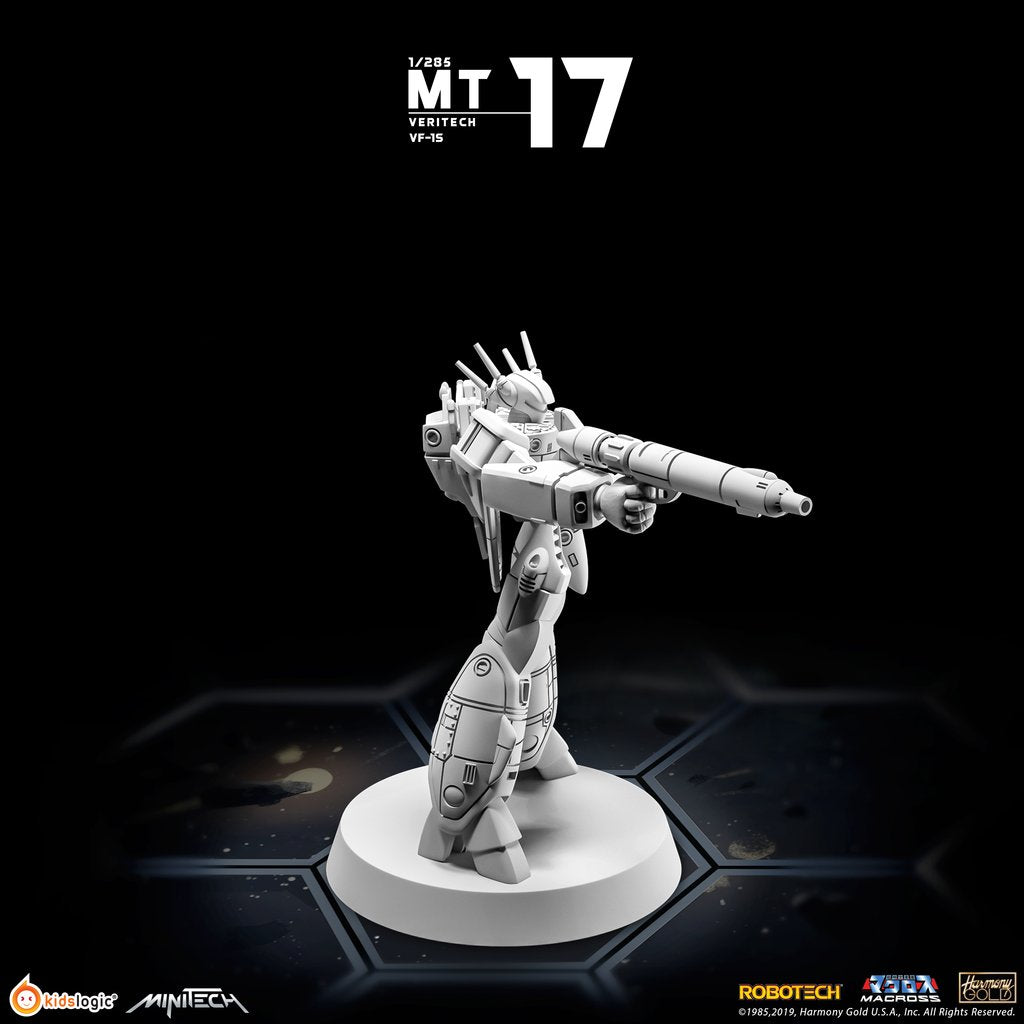 MiniTech MT17 Non - painted Veritech VF - 1S Skull Leader Miniature Model