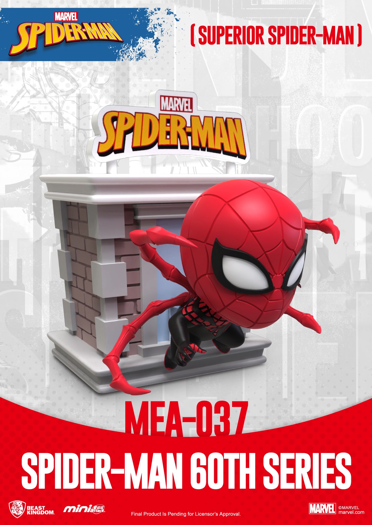 Spider-Man 60th Anniversary MEA - 037 Mini Egg Attack Collectible Figure Display