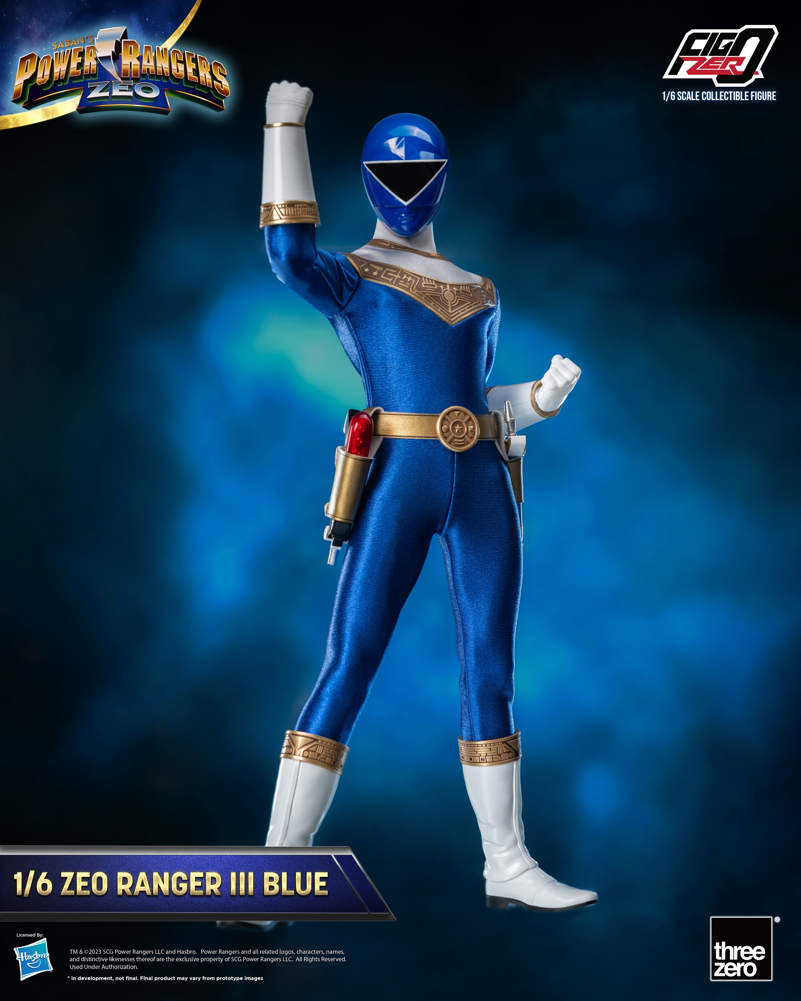 FigZero 1/6 Highly Detailed Blue Zeo Ranger III Collectible Figure
