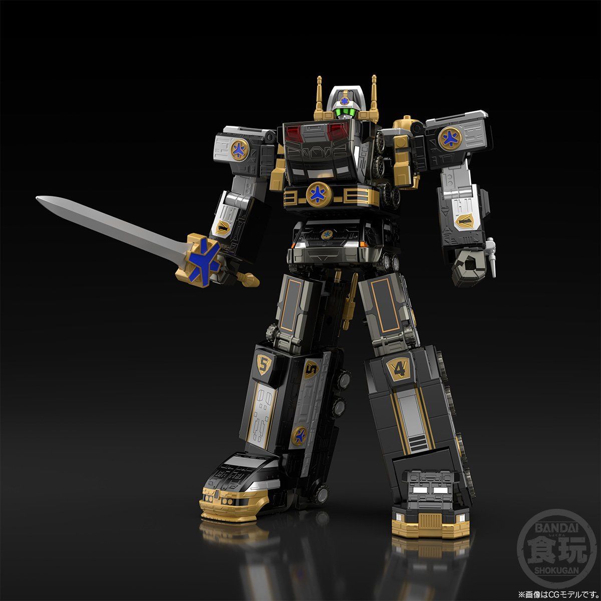 Super Miniature Plastic Black Max Victory Robot Action Figure Set