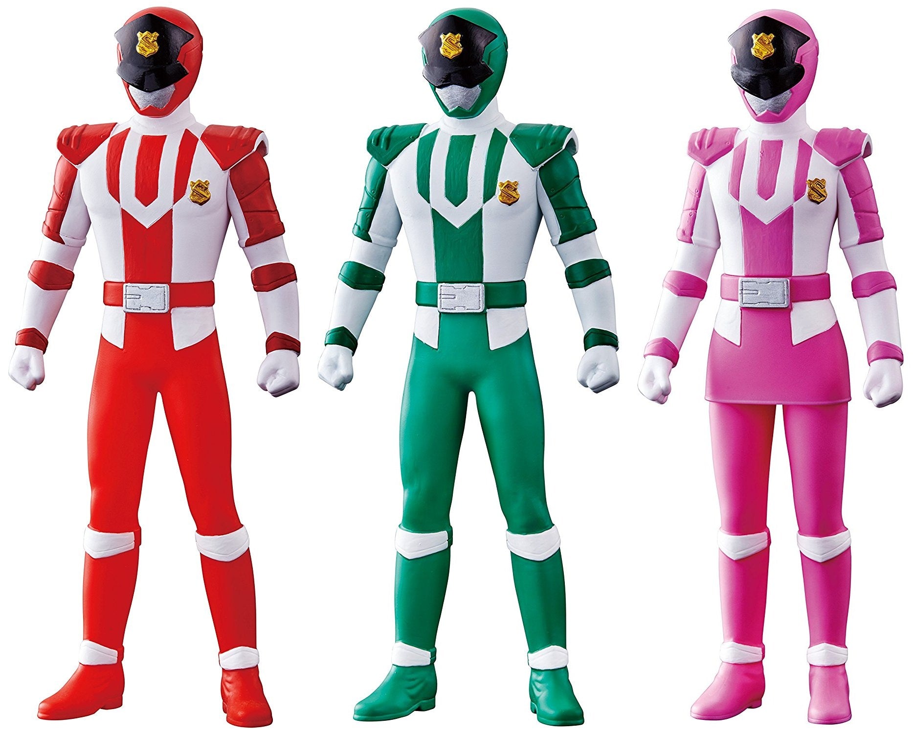 Complete Patoranger Vinyl Figure Set - All 3 Characters Included