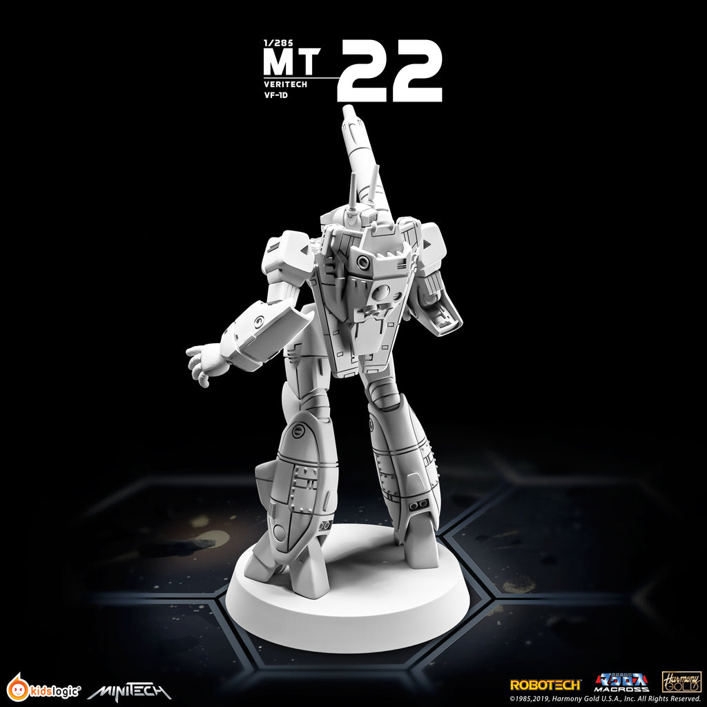 MiniTech MT22 Veritech VF - 1D in Battloid Mode: Unpainted Miniature Model