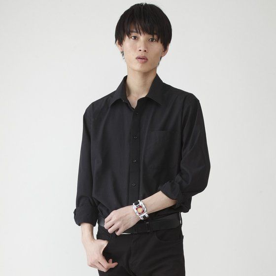 Stainless Steel and Leather Kamen Rider Blade Live - Action Rotating Watch