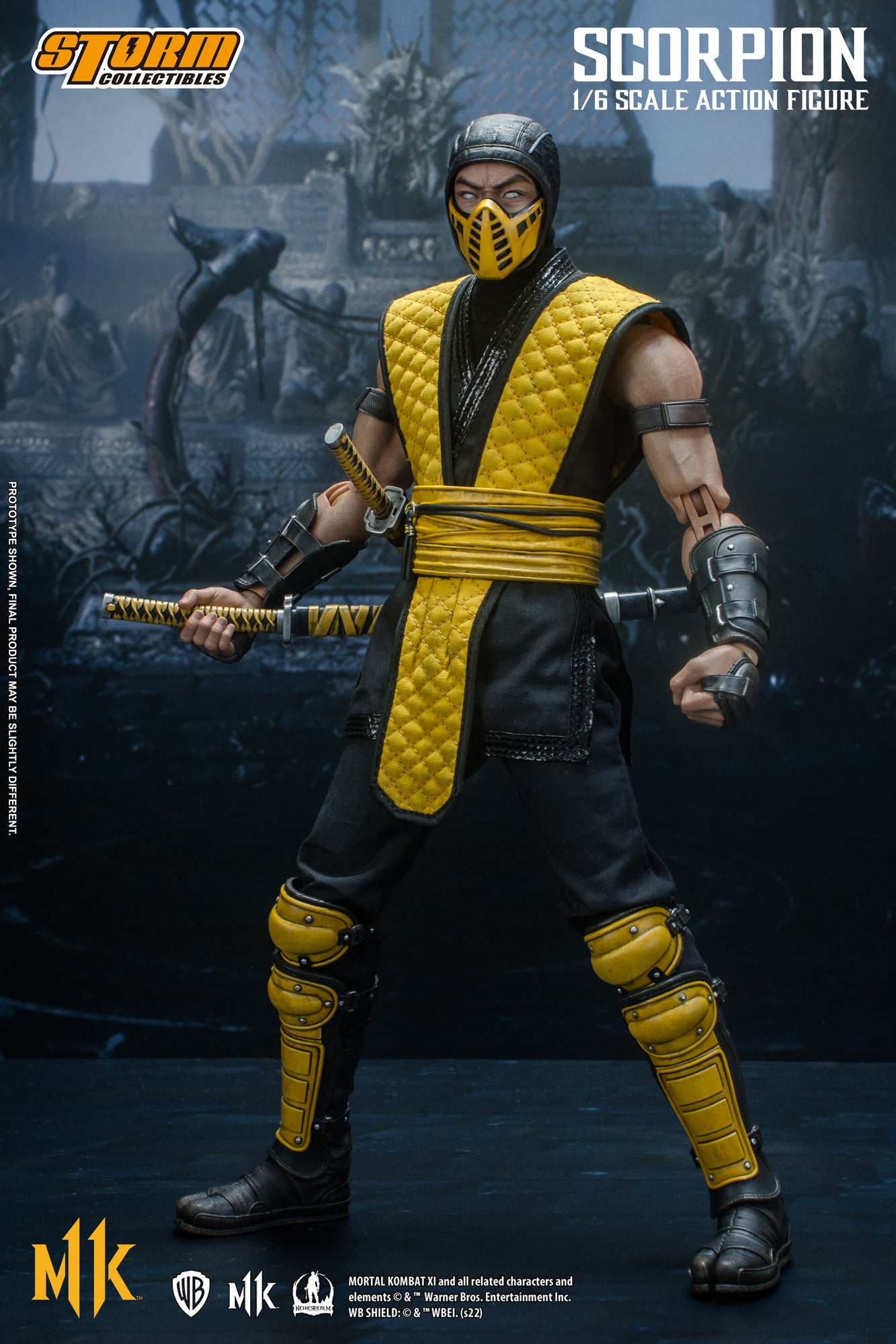 Storm Collectibles 1/6 Scale Mortal Kombat Scorpion Action Figure - High - Quality Collectible Toy