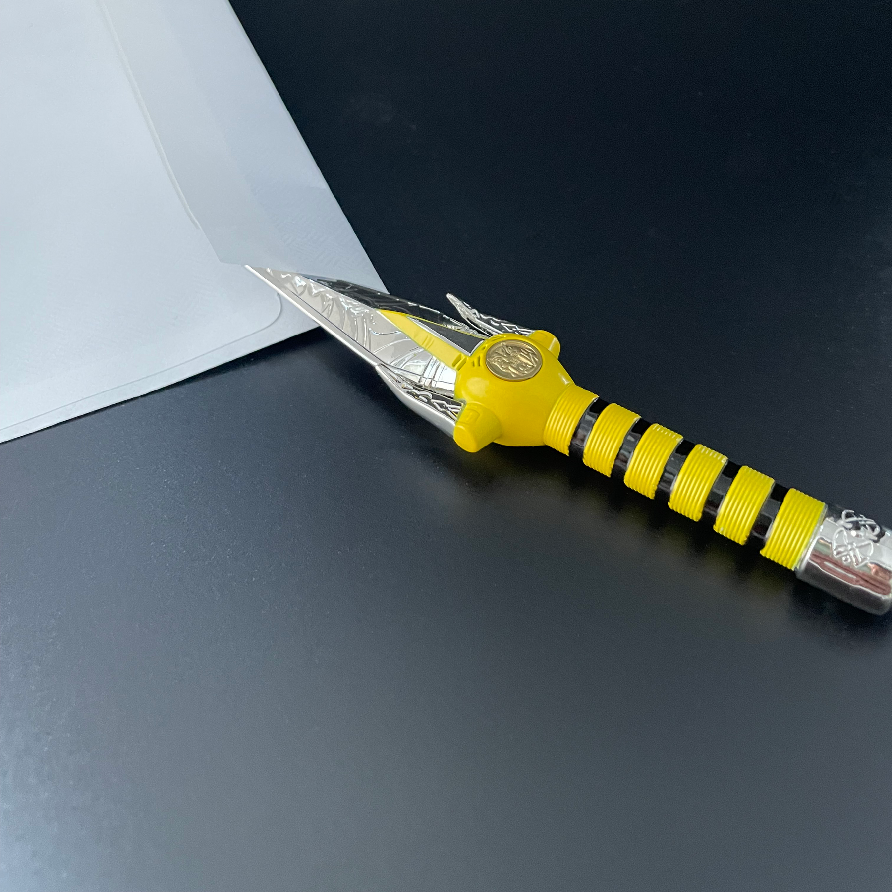 Power Rangers Yellow Ranger's Iconic Power Dagger-Style Letter Opener Collectible