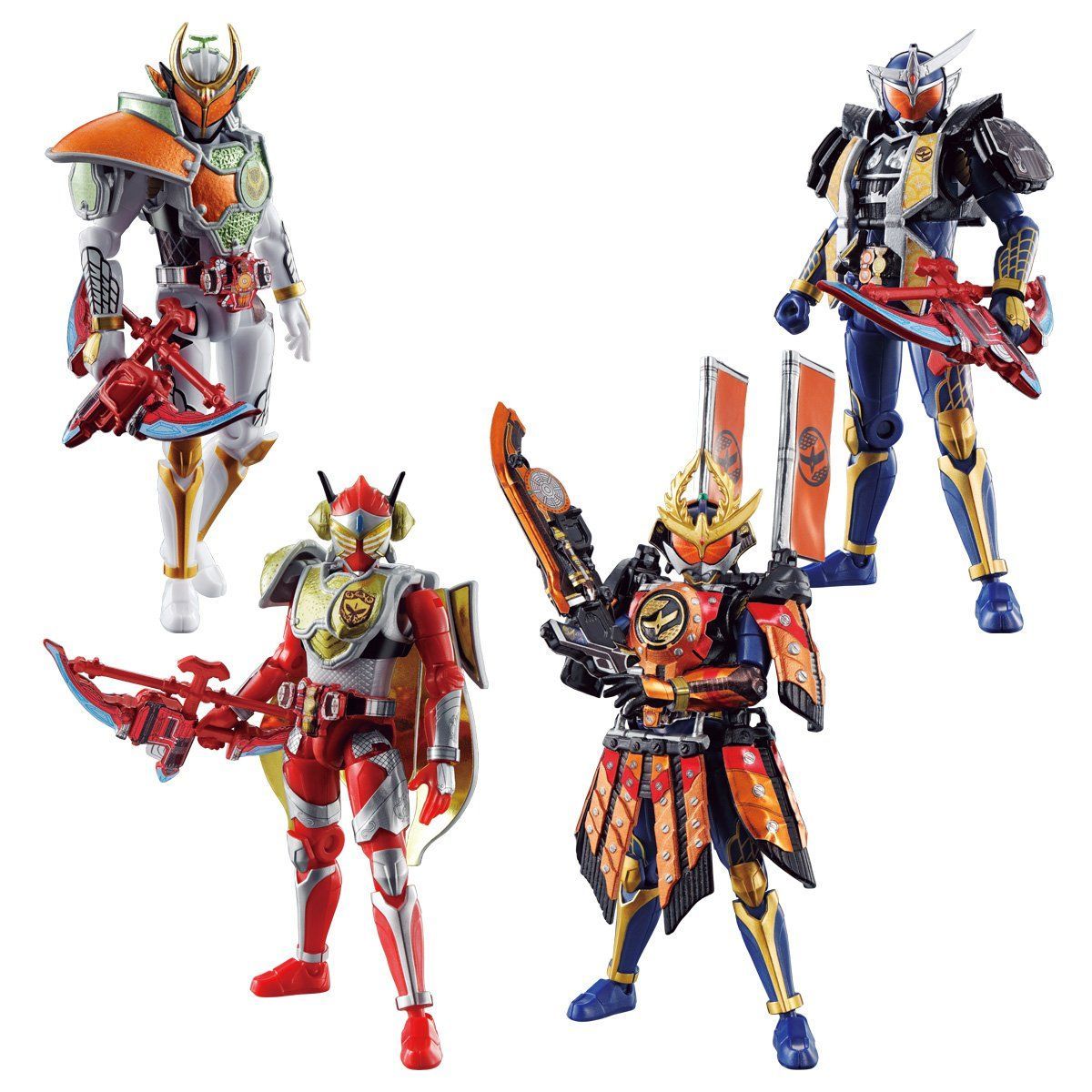 SODO Armored Rider Gaim Set 02 with All 4 Riders and Accessories