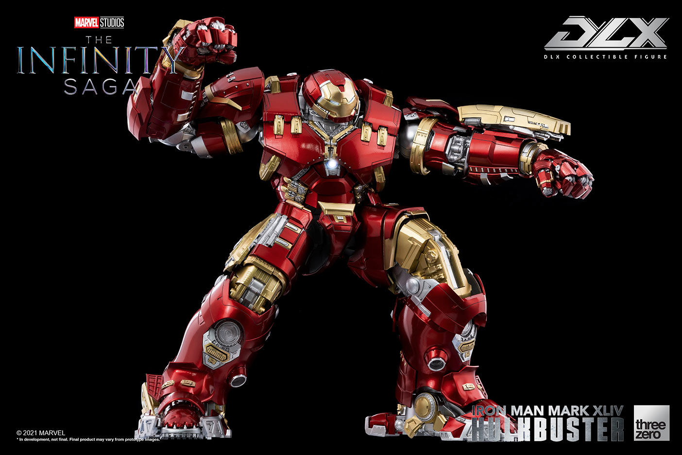 DLX Infinity Saga Die - Cast Iron Man Mark 44 Hulkbuster Armor with LED Lights