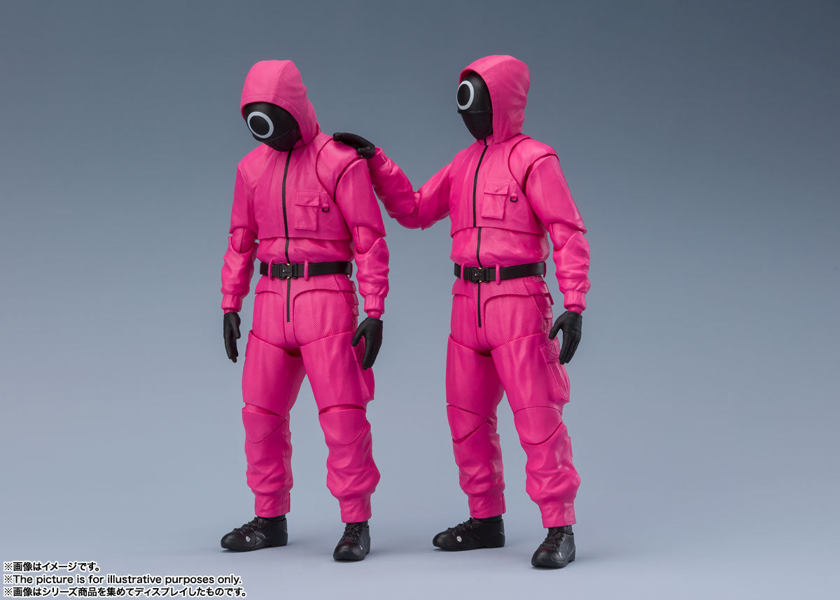 SH Figuarts Collectible Figurine of Squid Game Masked Worker and Manager